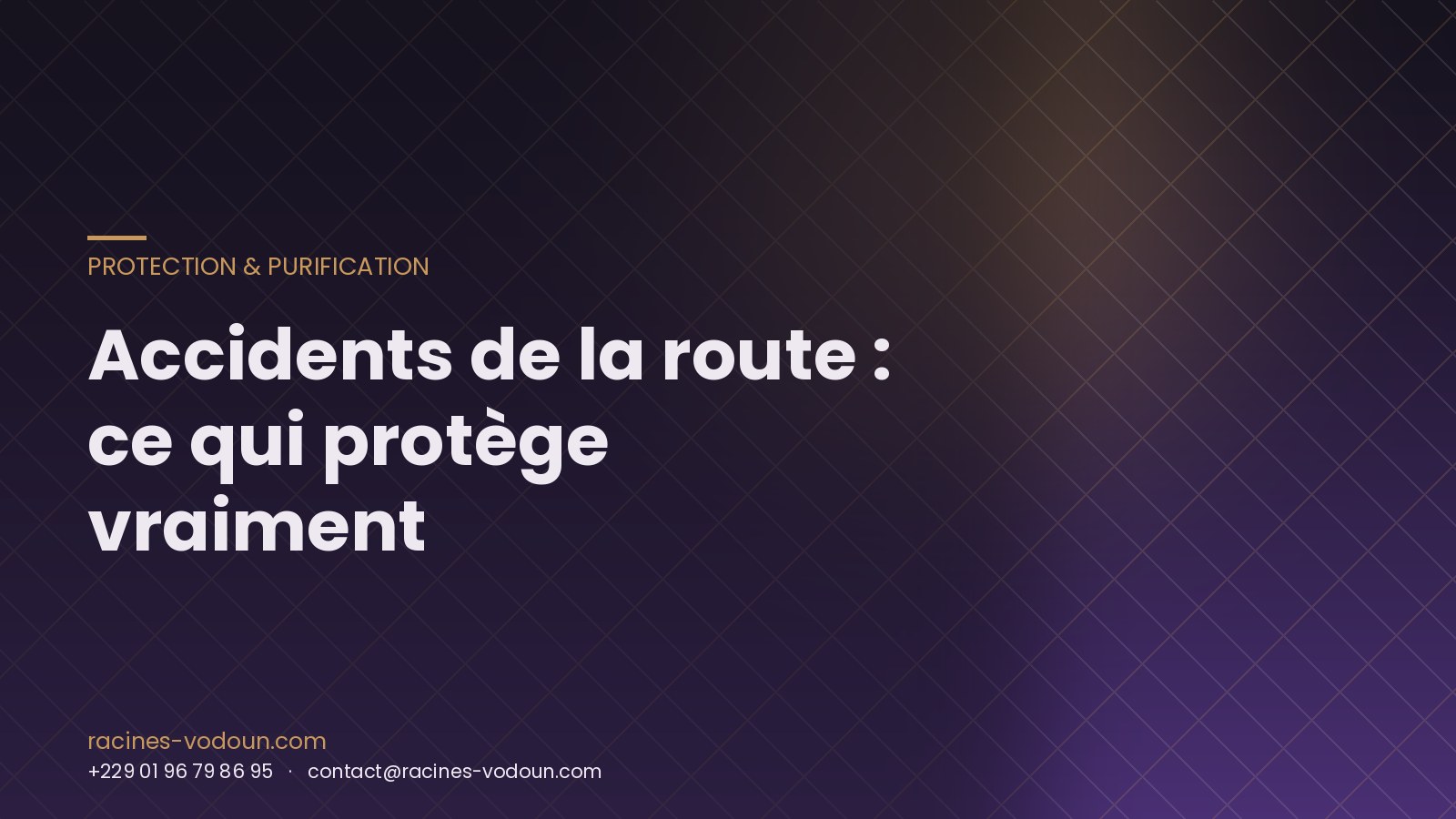 Accidents de la route : ce qui protège vraiment
