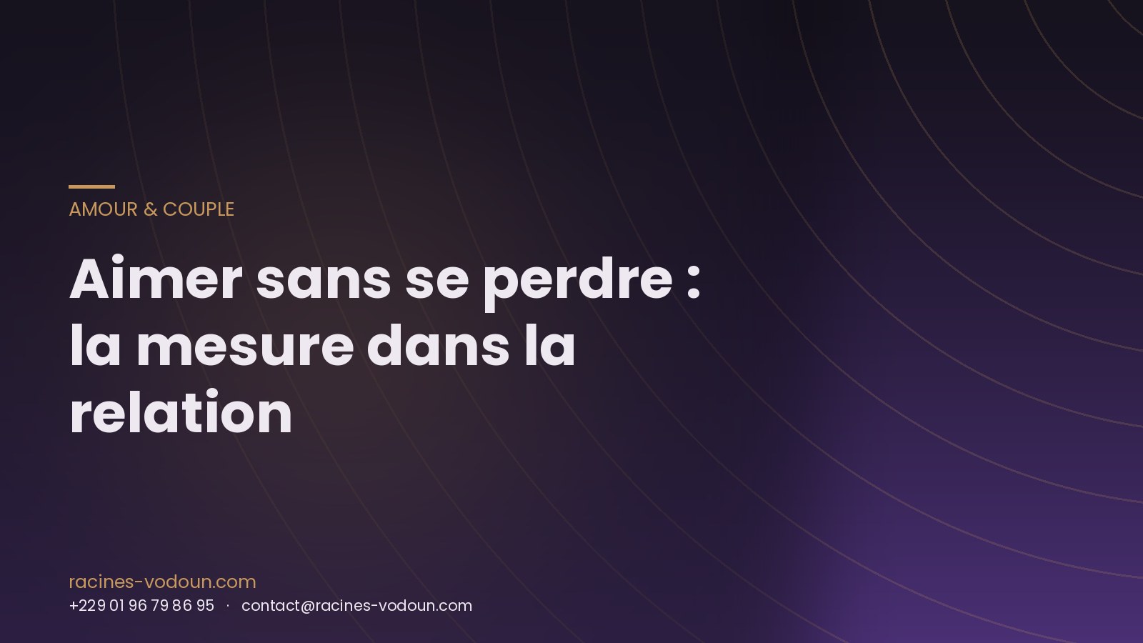 Aimer sans se perdre : la mesure dans la relation