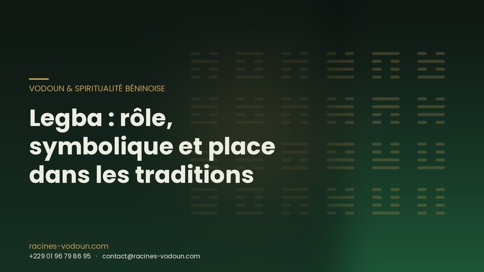 Legba : rôle, symbolique et place dans les traditions