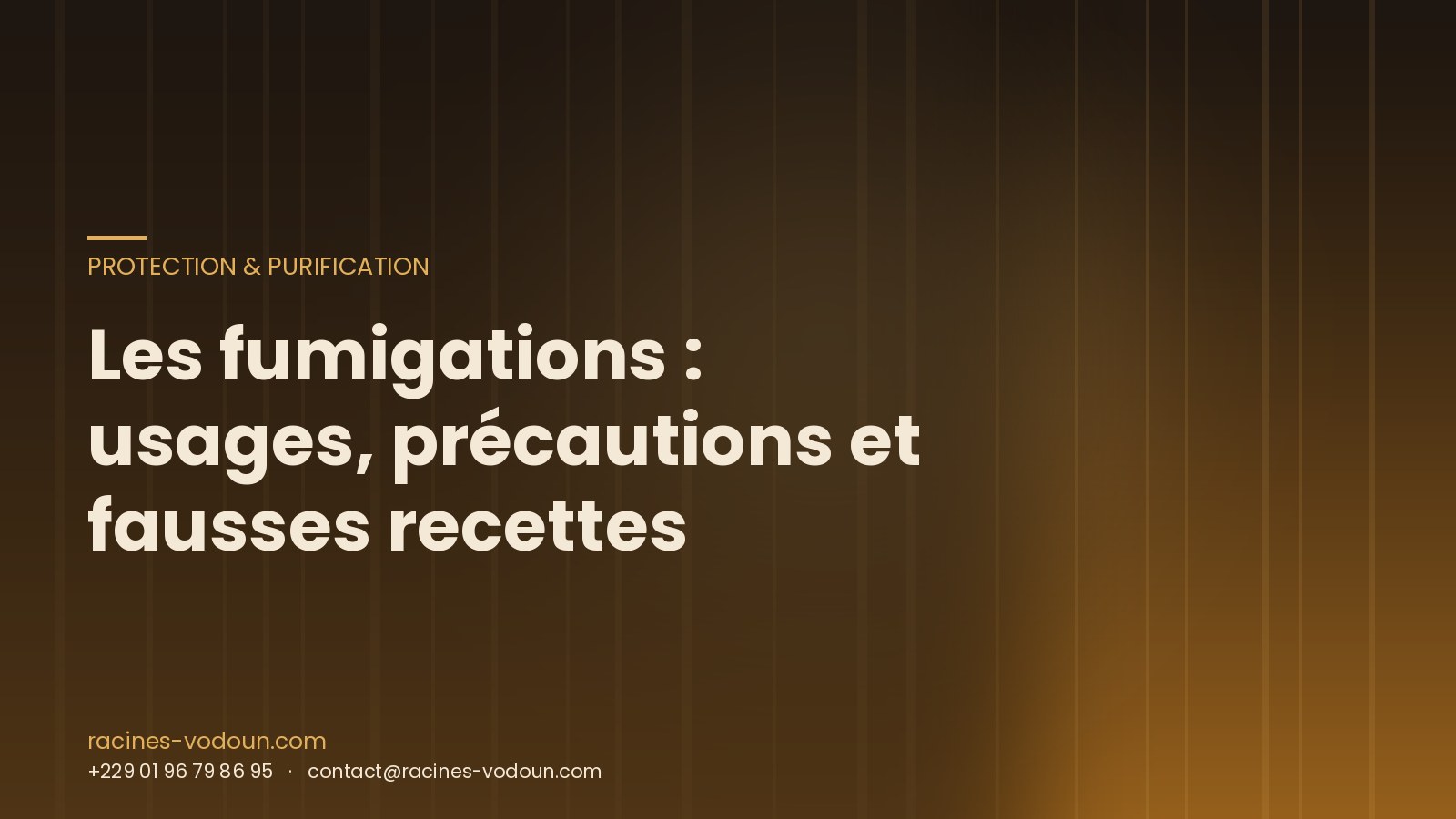 Les fumigations : usages, précautions et fausses recettes