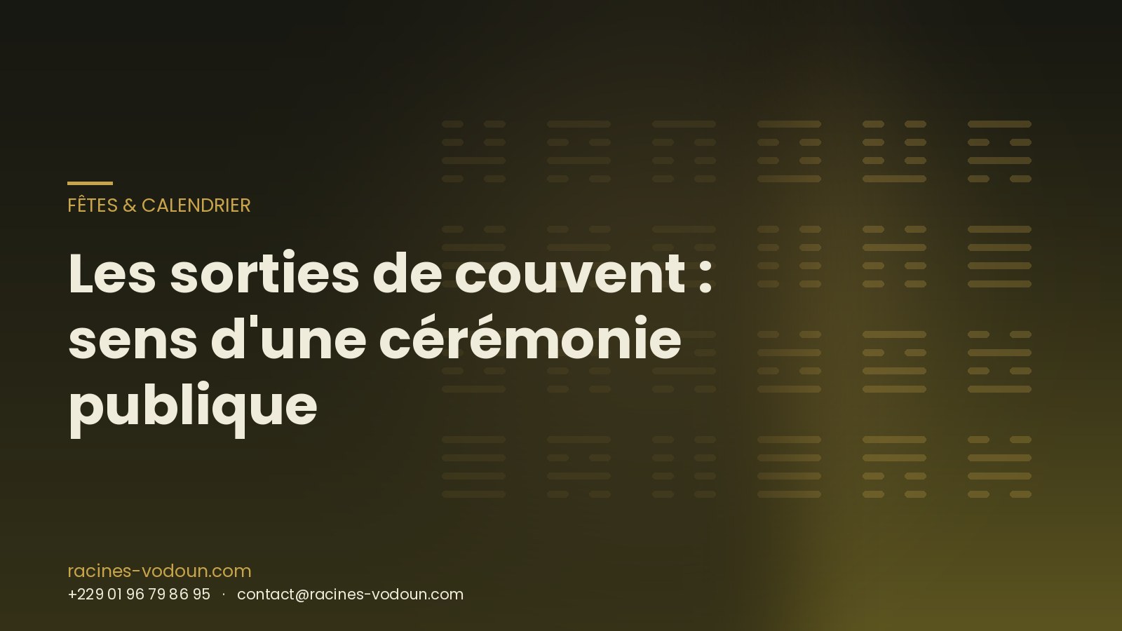 Les sorties de couvent : sens d'une cérémonie publique