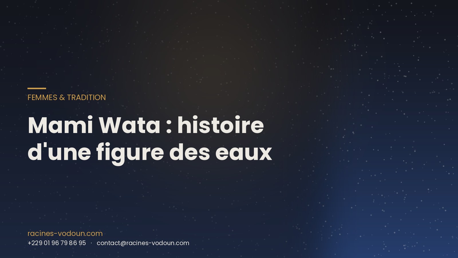 Mami Wata : histoire d'une figure des eaux