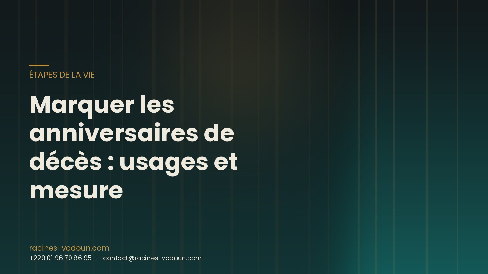 Marquer les anniversaires de décès : usages et mesure