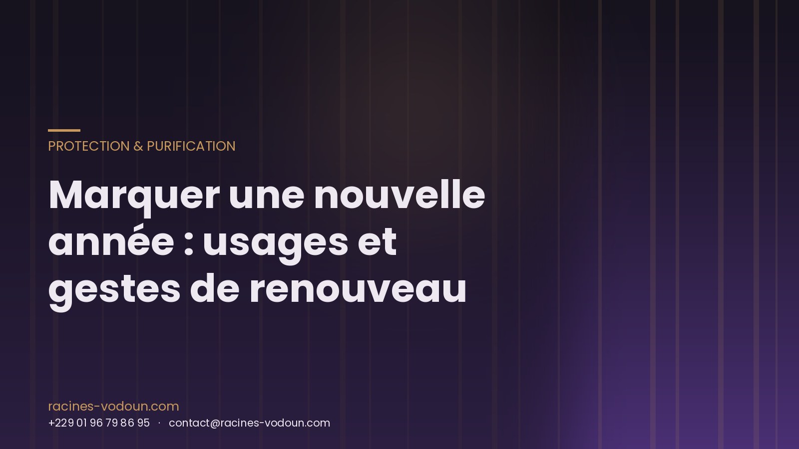 Marquer une nouvelle année : usages et gestes de renouveau