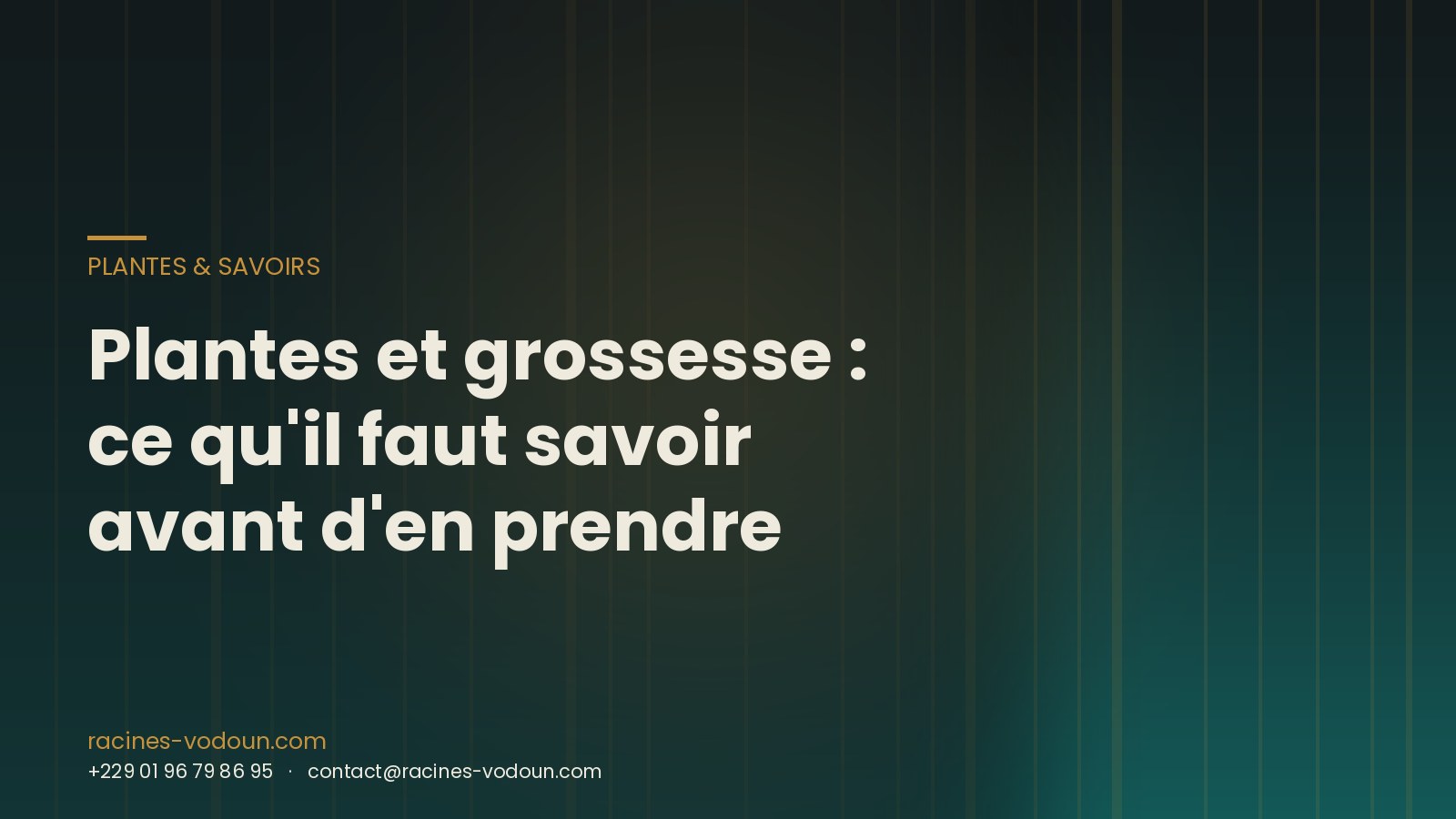 Plantes et grossesse : ce qu'il faut savoir avant d'en prendre
