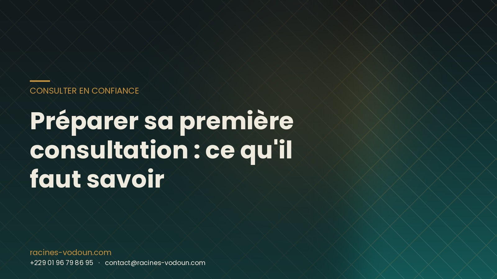 Préparer sa première consultation : ce qu'il faut savoir