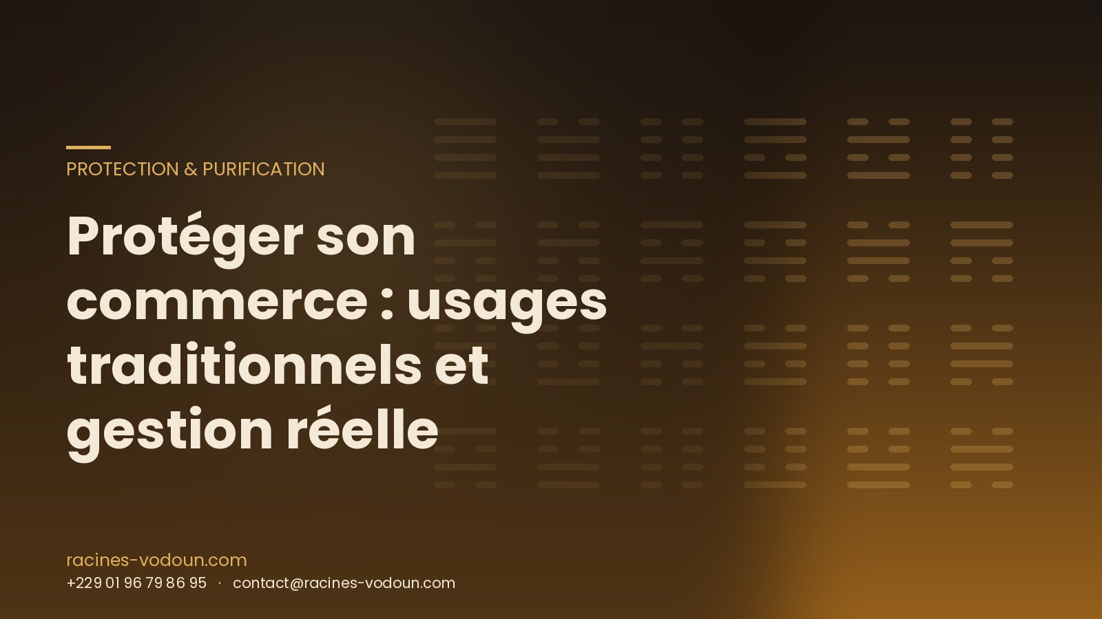 Protéger son commerce : usages traditionnels et gestion réelle