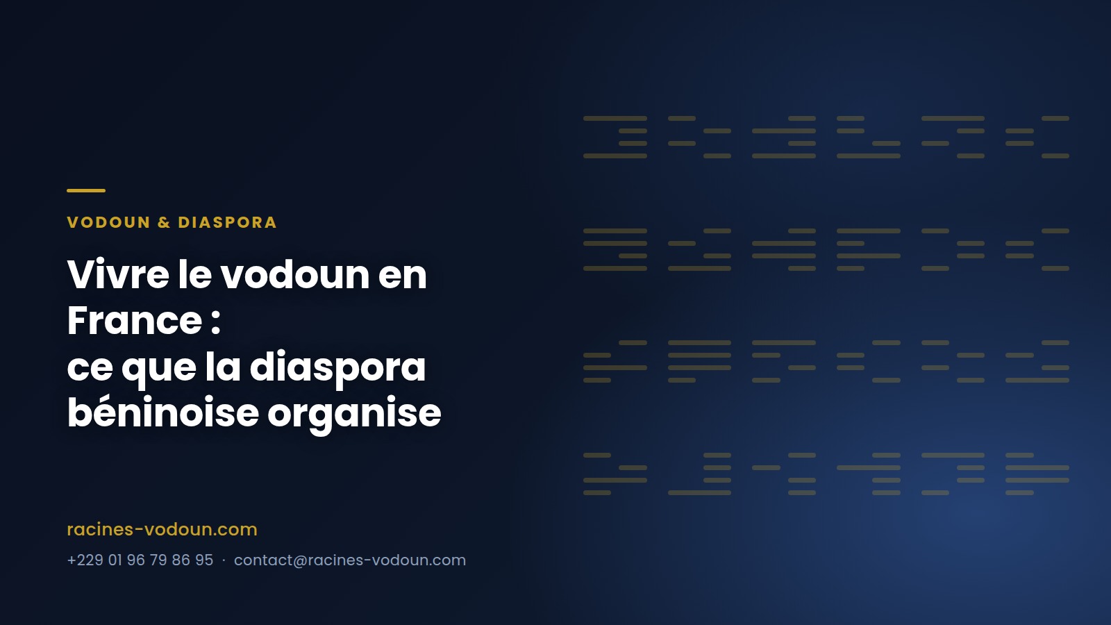 Vivre le vodoun en France : ce que la diaspora béninoise organise