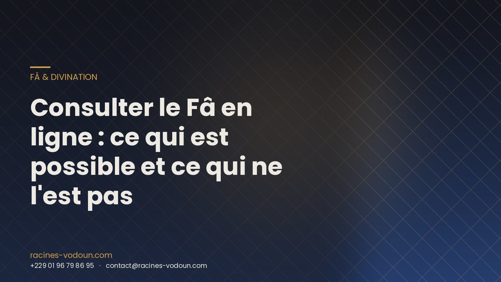 Consulter le Fâ en ligne : ce qui est possible et ce qui ne l'est pas