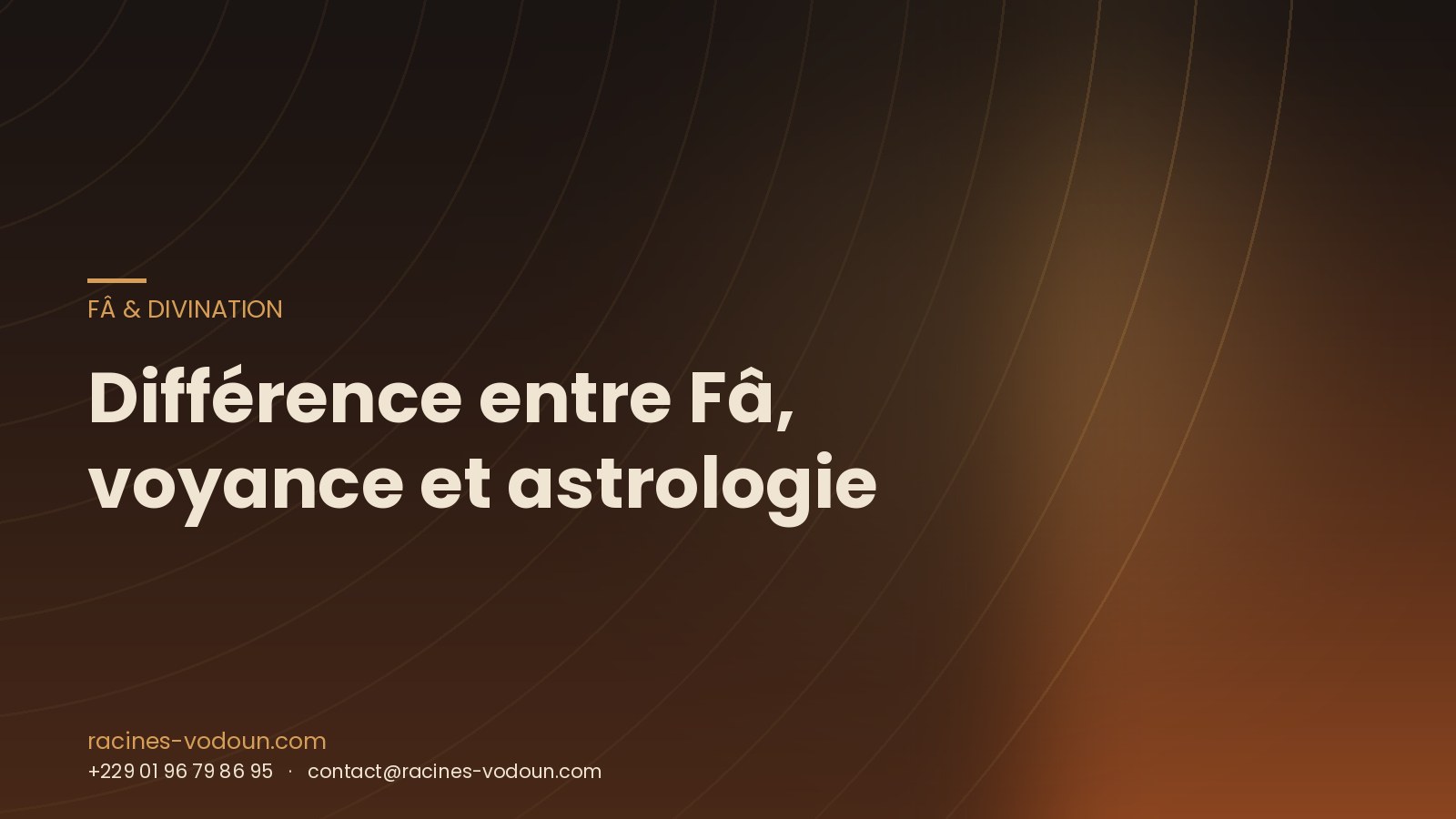 Différence entre Fâ, voyance et astrologie