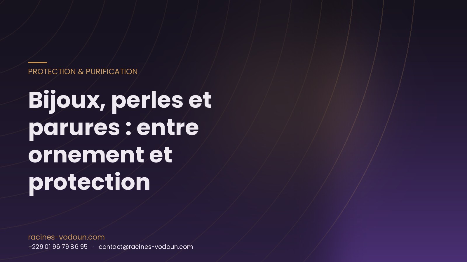 Bijoux, perles et parures : entre ornement et protection