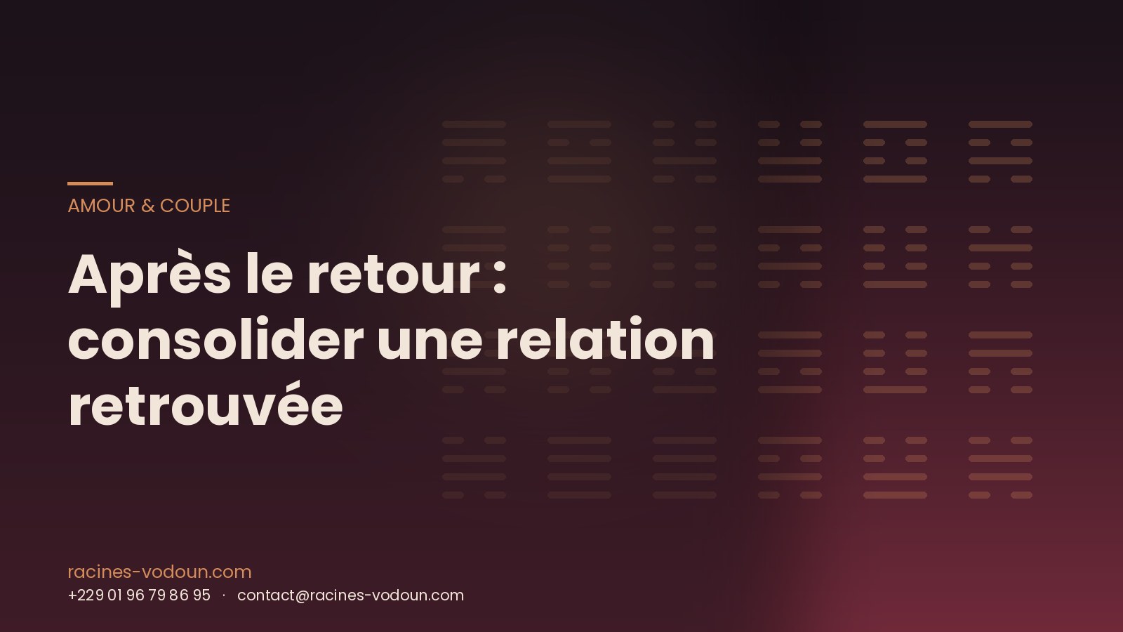 Après le retour : consolider une relation retrouvée