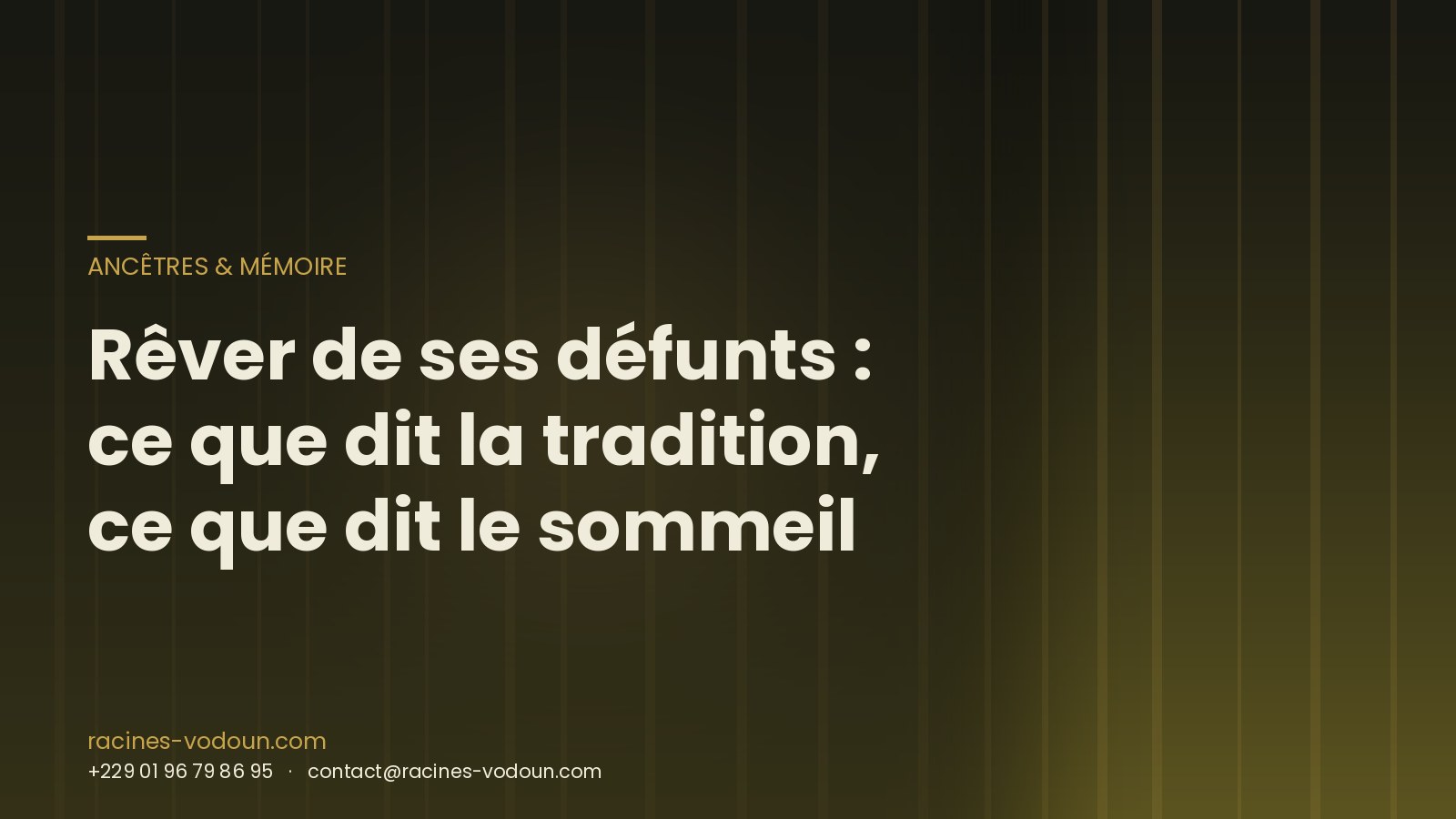 Rêver de ses défunts : ce que dit la tradition, ce que dit le sommeil