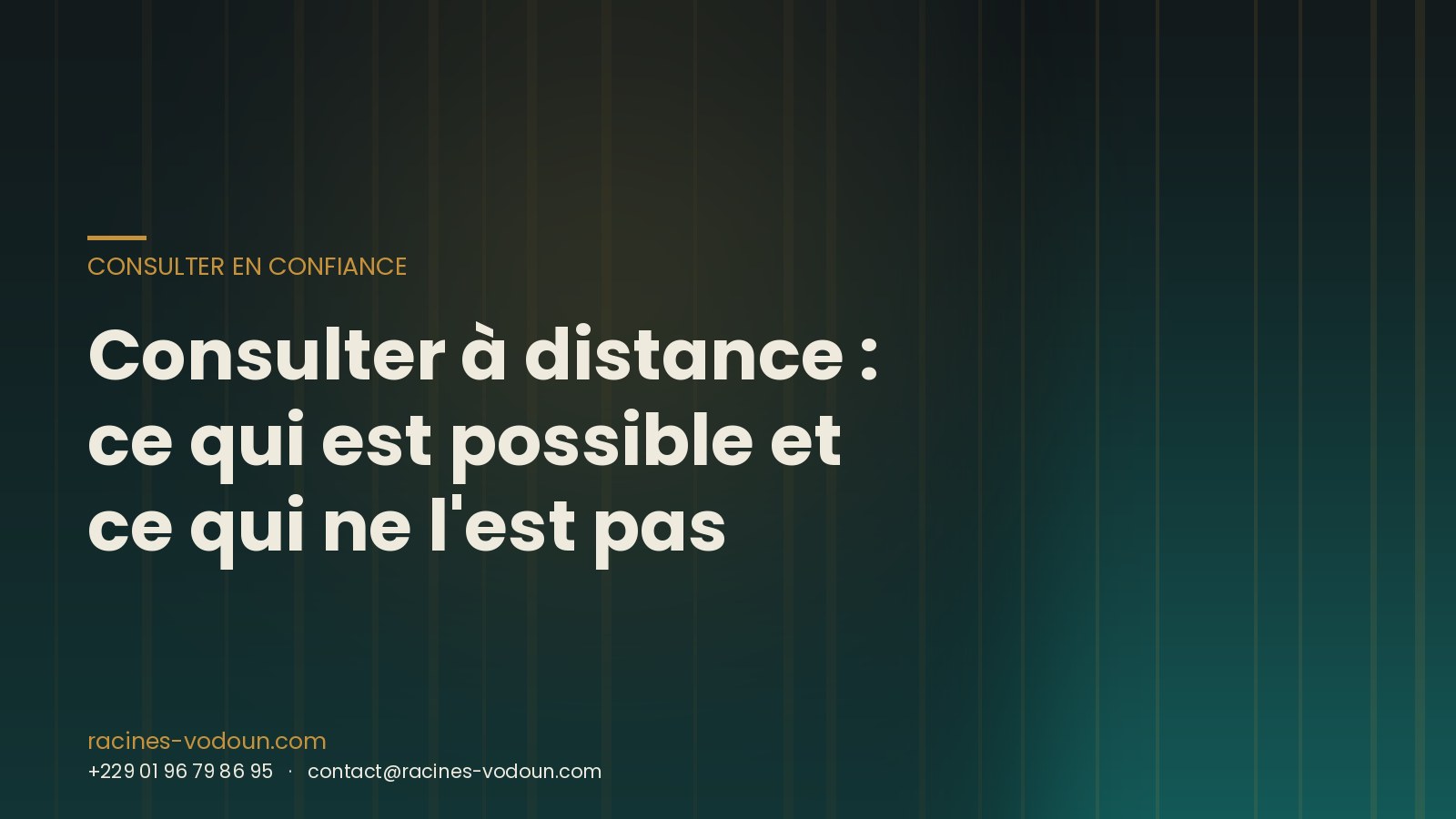 Consulter à distance : ce qui est possible et ce qui ne l'est pas
