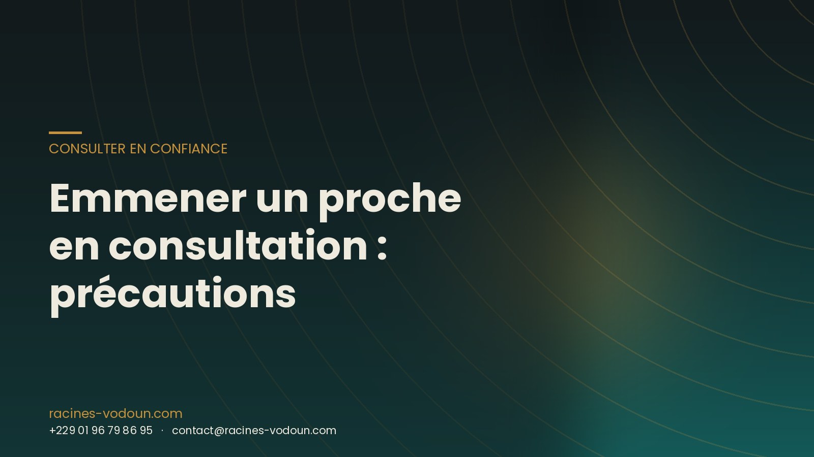 Emmener un proche en consultation : précautions