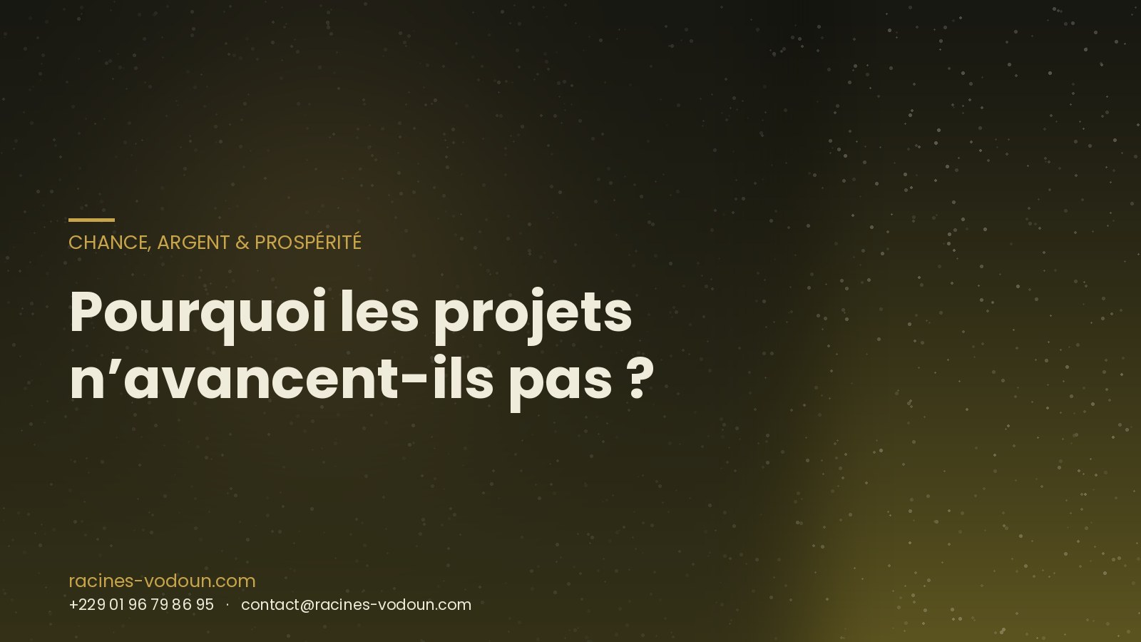 Pourquoi les projets n’avancent-ils pas ?