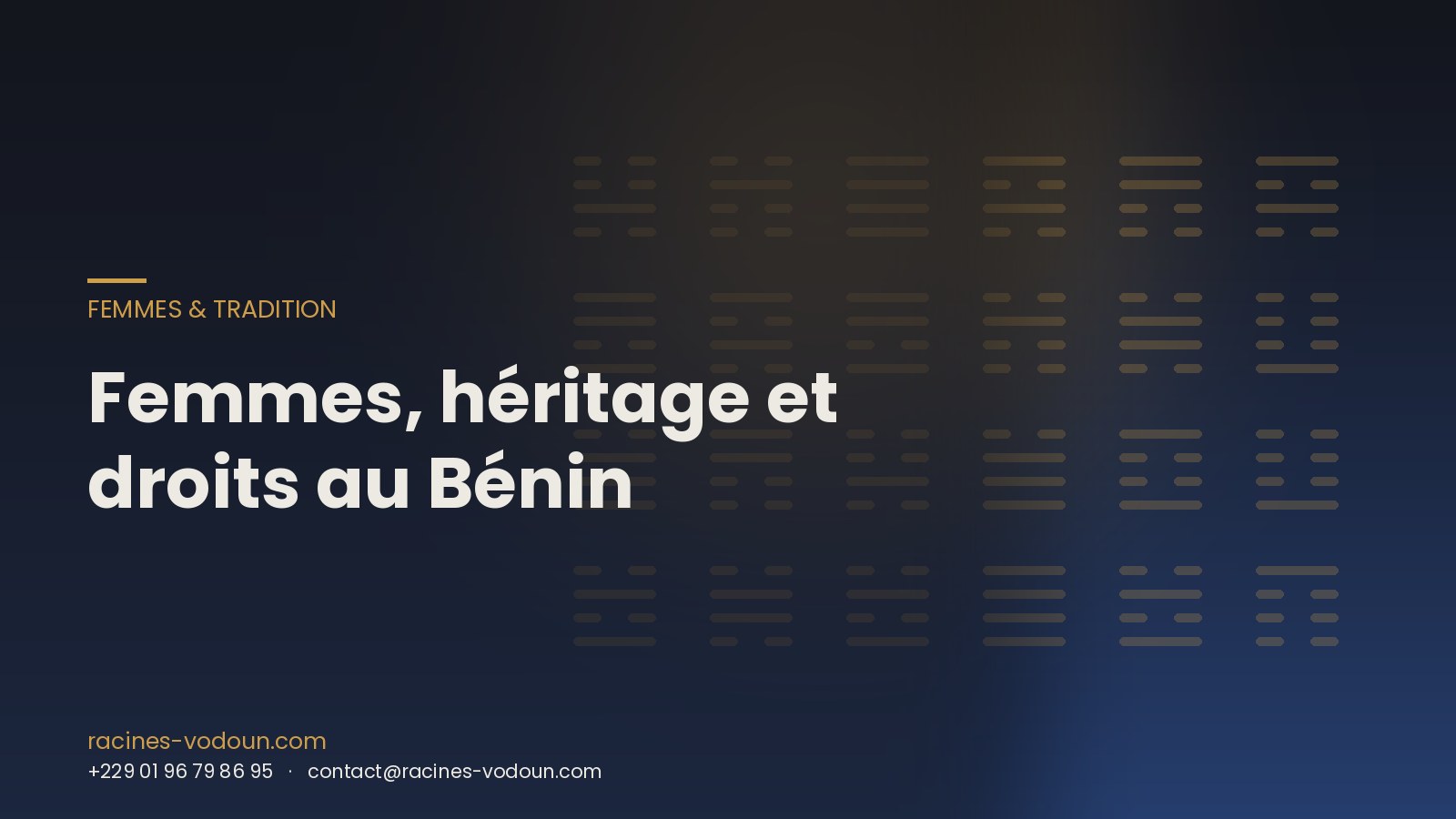 Femmes, héritage et droits au Bénin