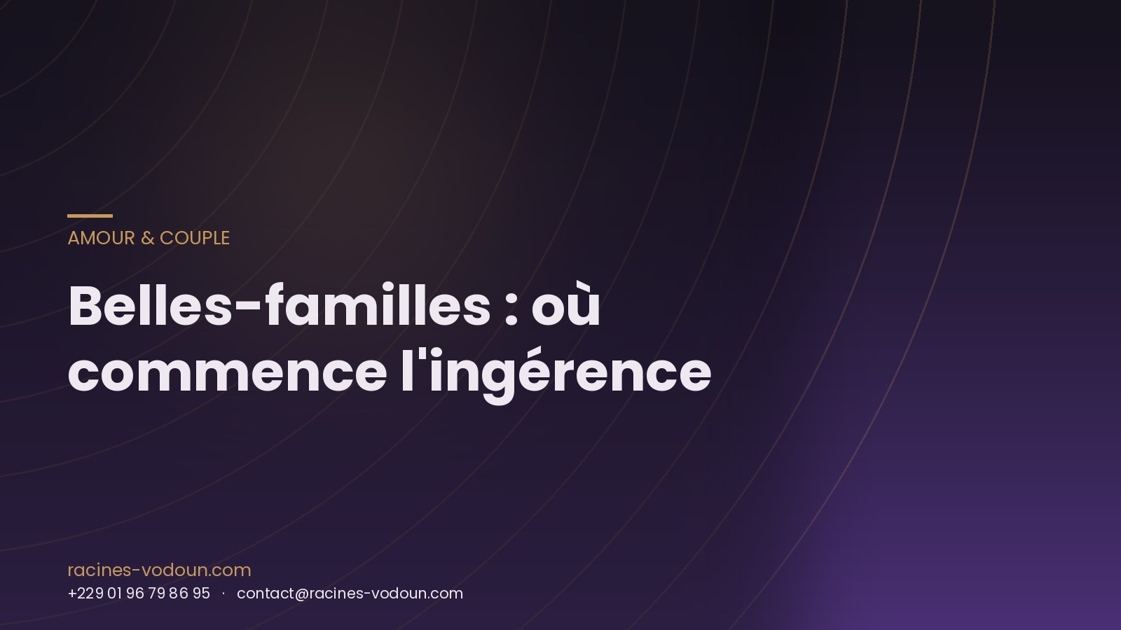 Belles-familles : où commence l'ingérence