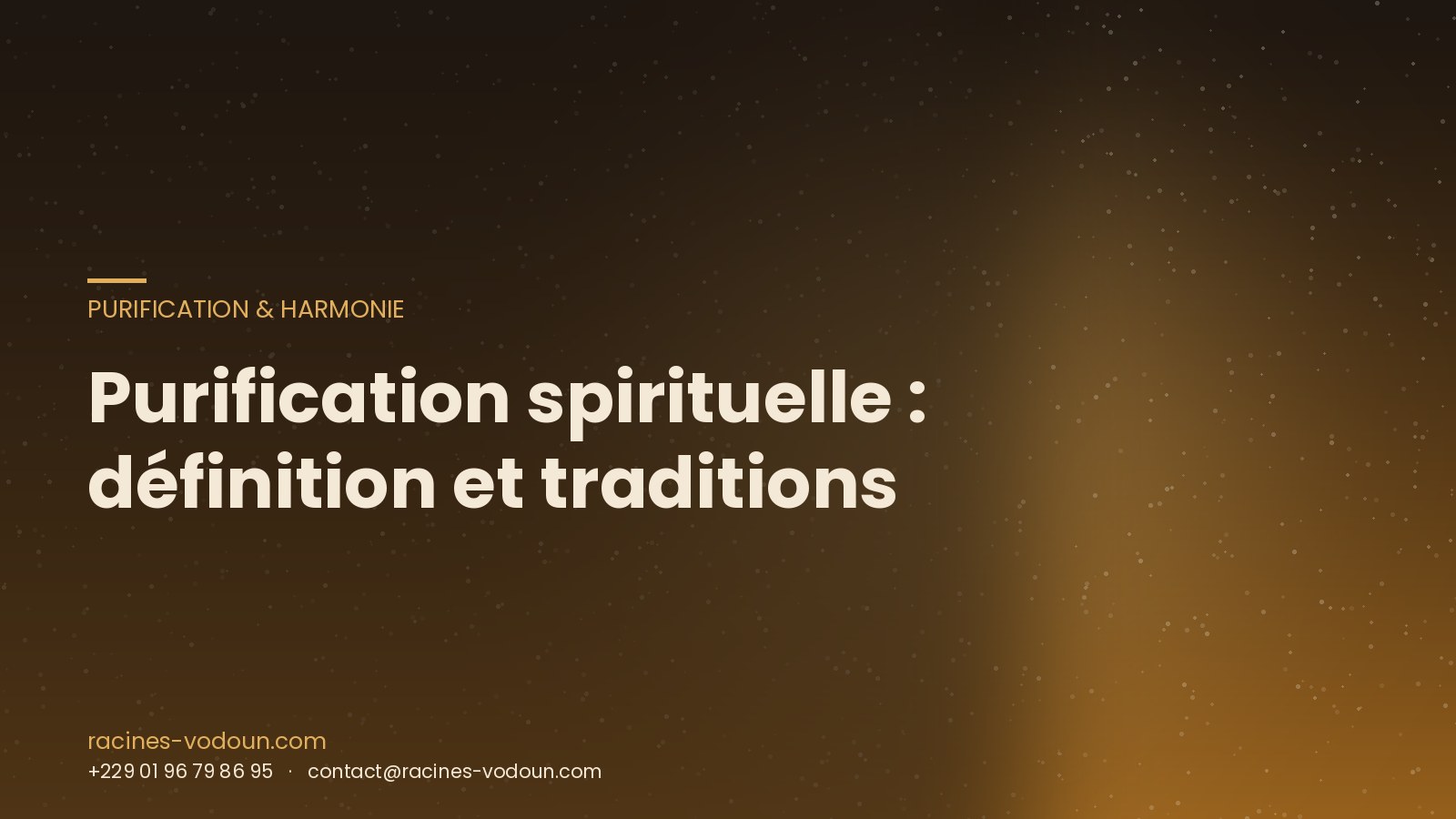 Purification spirituelle : définition et traditions
