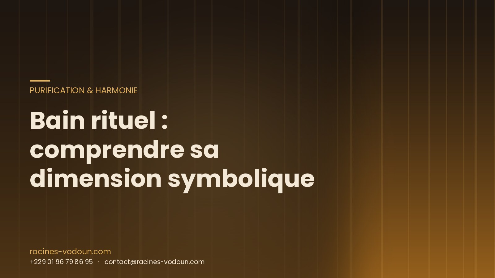 Bain rituel : comprendre sa dimension symbolique