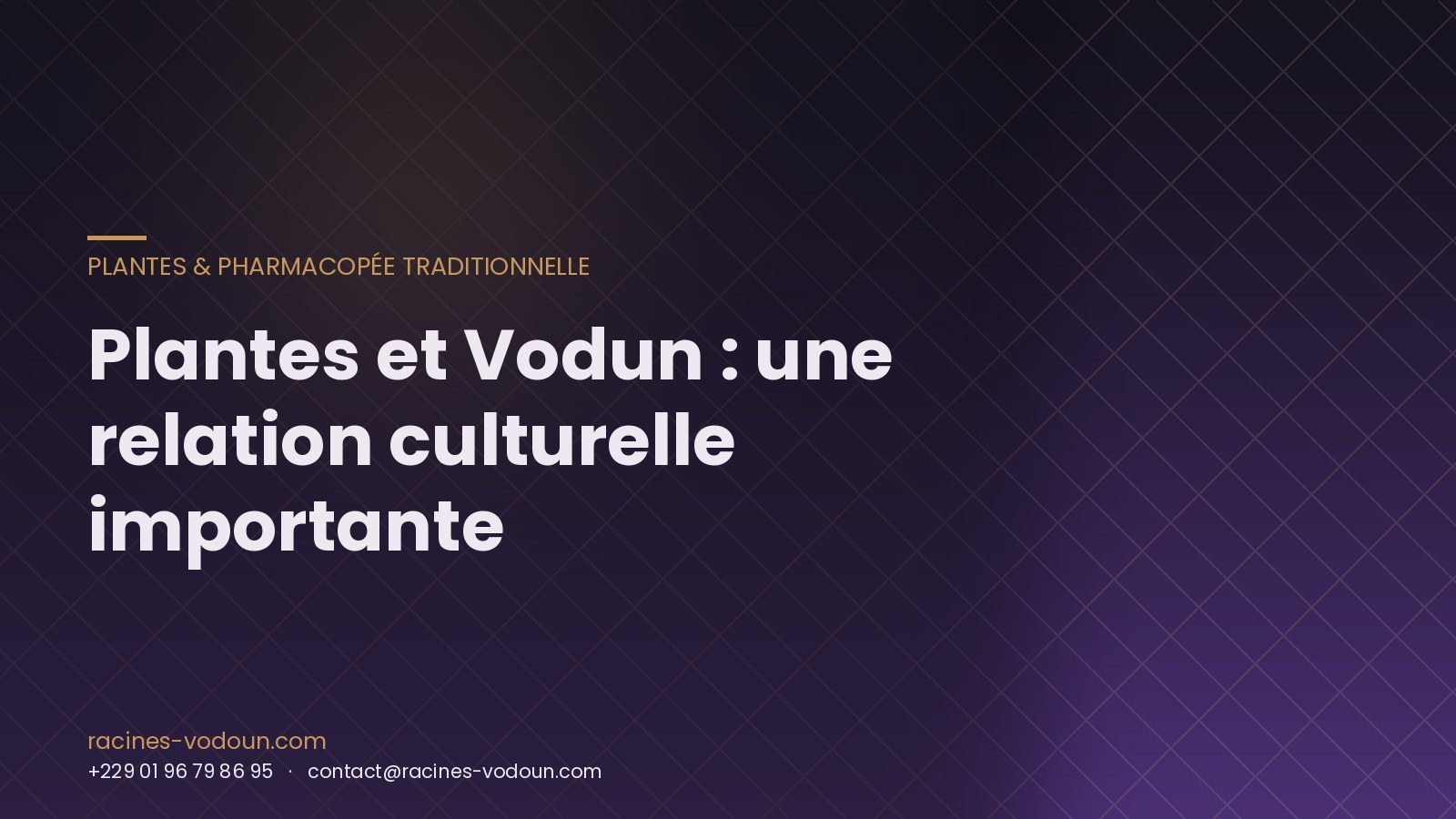 Plantes et Vodun : une relation culturelle importante