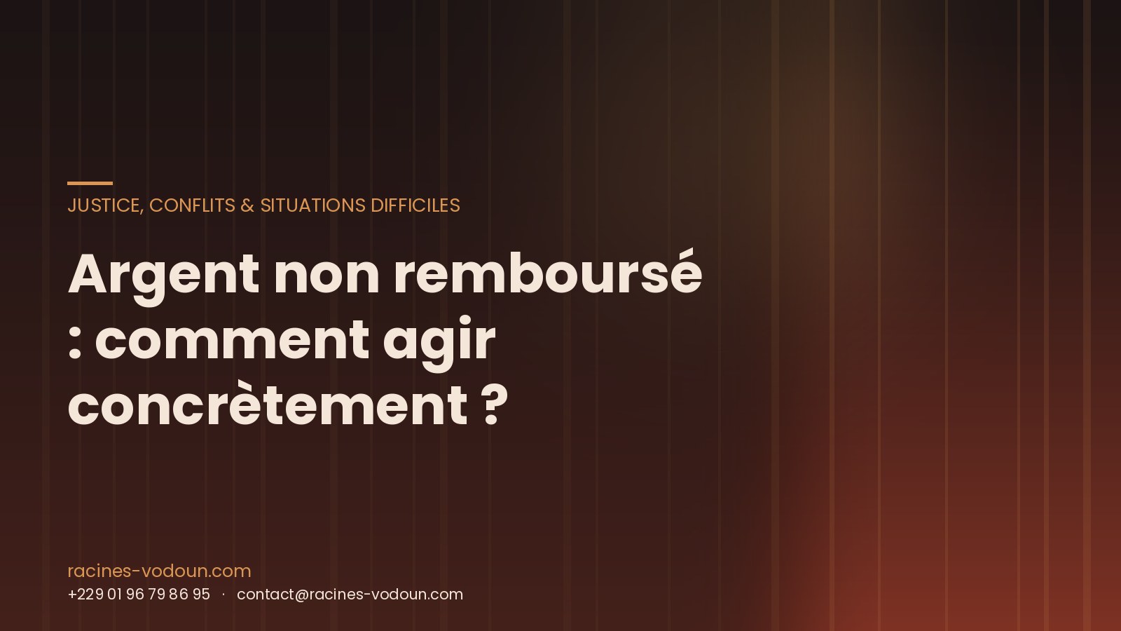 Argent non remboursé : comment agir concrètement ?